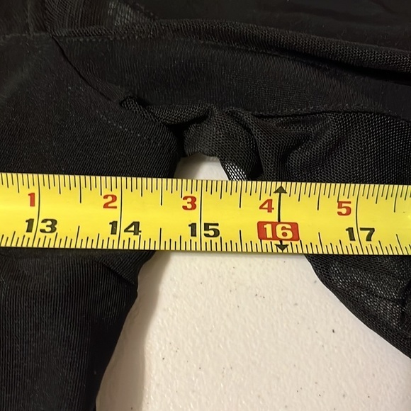 Boston Proper black cold shoulder top, sz xxs - Picture 6 of 8